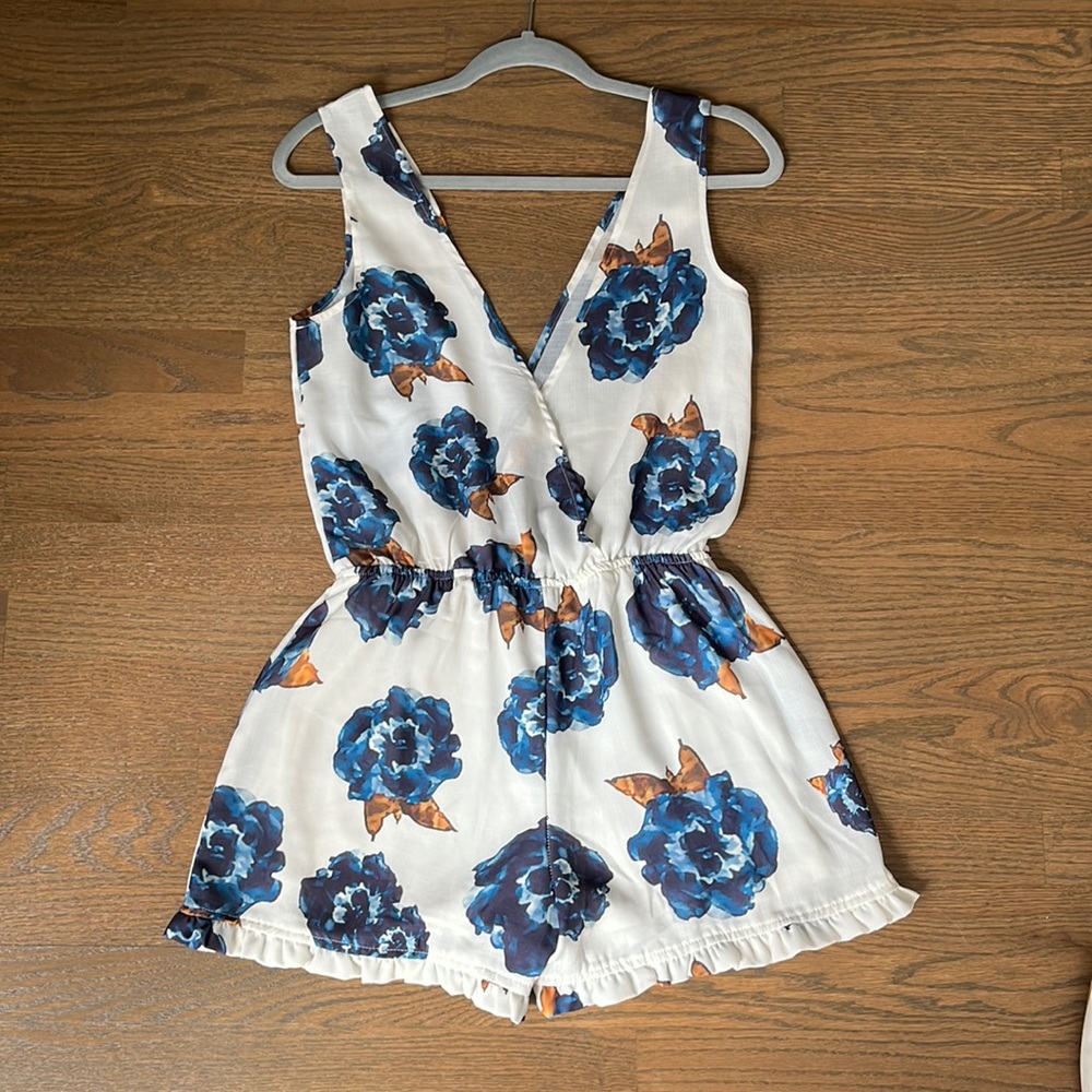 Floral summer romper